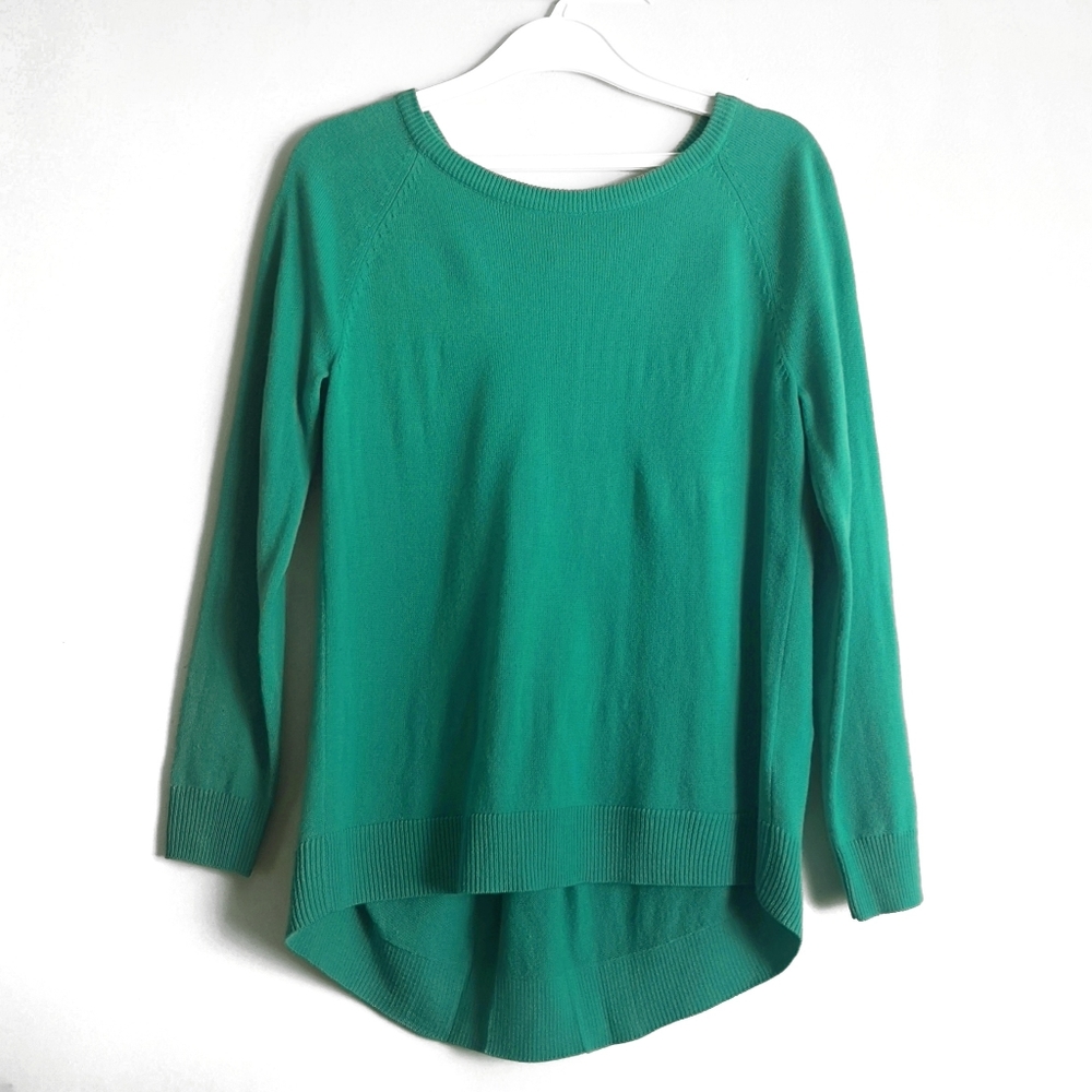Apt.9 Green Knit Fall Winter Sweater Long Sleeve Petite or Regular